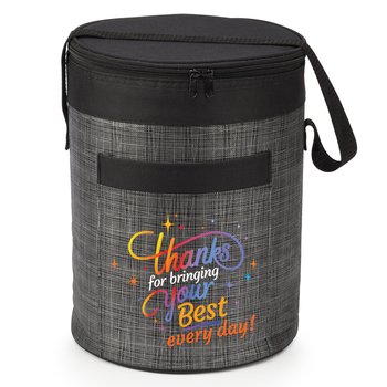 Thanks for Bringing Your Best Every Day! Brookville Barrel Cooler Bag from Positive Promotions
