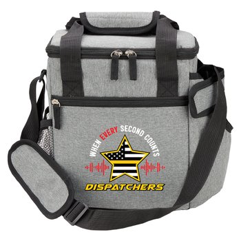 Dispatchers: When Every Second Counts Riverside Deluxe Lunch/Cooler Bag With 30-/40-oz. Tumbler Pocket from Positive Promotions