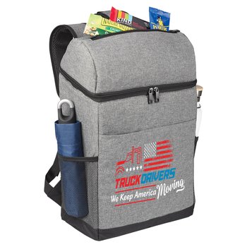 Truck Drivers Adventure 20-Can Backpack Cooler from Positive Promotions