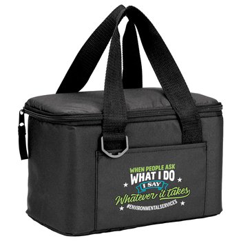 Environmental Services Chill Box 6-Can Insulated RPET Lunch/Cooler Bag from Positive Promotions
