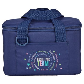 Housekeeping Team Chill Box 6-Can Insulated RPET Lunch/Cooler Bag from Positive Promotions