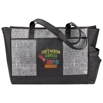 Food Services Malibu Non-Woven Insulated Cooler Tote With 40-Oz. Pocket from Positive Promotions