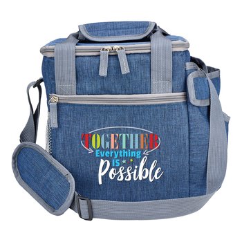Together Everything Is Possible Riverside Deluxe Lunch/Cooler Bag With 30-/40-Oz. Tumbler Pocket from Positive Promotions
