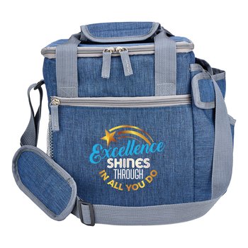 Excellence Shines Through In All You Do Riverside Deluxe Lunch/Cooler Bag With 30-/40-Oz. Tumbler Pocket from Positive Promotions