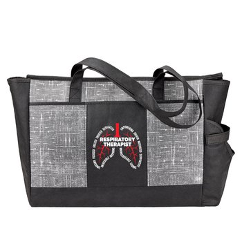 Respiratory Therapist Lungs Malibu Non-Woven Insulated Cooler Tote With 30-/40-oz. Tumbler Pocket from Positive Promotions