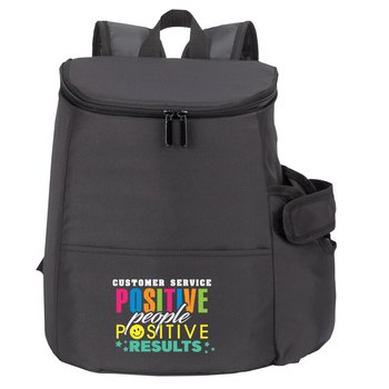 Customer Service Hydro 2.0 12-Can Insulated Backpack Cooler Bag w/30/40-oz. Pocket from Positive Promotions