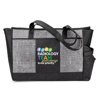 Radiology Team Malibu Non-Woven Insulated Cooler Tote With 40-Oz. Pocket from Positive Promotions