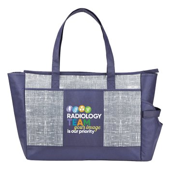 Radiology Team: Your Image Is Our Priority Malibu Non-Woven Insulated Cooler Tote With 30-/40-oz. Tumbler Pocketailable from Positive Promotions