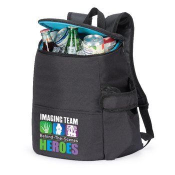 Imaging Team Hydro 2.0 12-Can Insulated Backpack Cooler Bag w/30/40-oz. Pocket from Positive Promotions