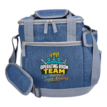 Operating Room Team: The Sharpest Team Around Riverside Deluxe Lunch/Cooler Bag With 30-/40-oz. Tumbler Pocket from Positive Promotions