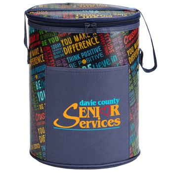 Motivational Word Cloud Brookville Barrel Cooler Bag - Personalization Available from Positive Promotions