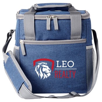 Heathered Blue Riverside Lunch/Cooler Bag - Personalization Available from Positive Promotions