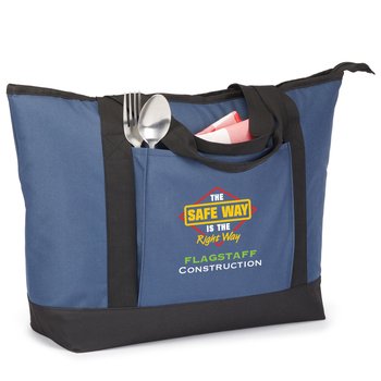 Workplace Safety Carter 22-Can Insulated Cooler Tote - Personalization Available from Positive Promotions