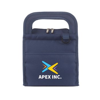 Freezable Insulated 6-Can Lunch/Cooler Bag - Embroidered Personalization Available from Positive Promotions