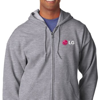 Men's Gildan Heavy Blend Full-Zip Hooded Sweatshirt from Positive Promotions