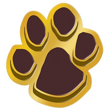 Paw Print Lapel Pin from Positive Promotions