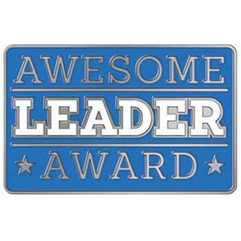 Awesome Leader Award Lapel Pin from Positive Promotions