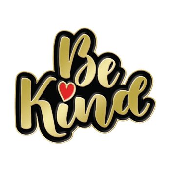 Be Kind Lapel Pin from Positive Promotions