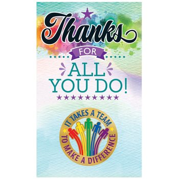 It Takes A Team To Make A Difference Lapel Pin With Card | Positive ...