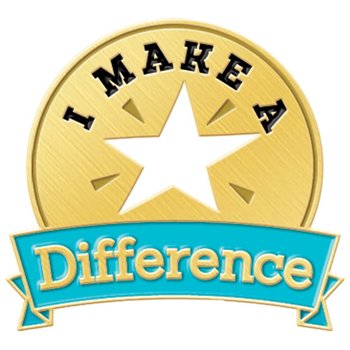 I Make A Difference Lapel Pin With Presentation Card from Positive Promotions