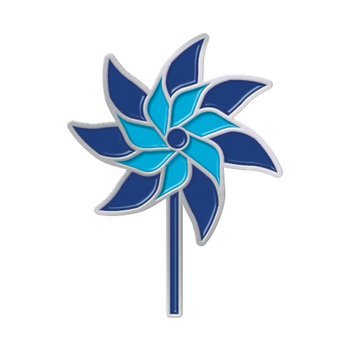 Pinwheel Icon  Lapel Pin with Presentation Card from Positive Promotions