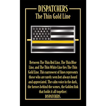 The Thin Gold Line Flag Lapel Pin With Presentation Card from Positive Promotions