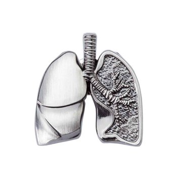 Lungs Lapel Pin With Presentation Card from Positive Promotions