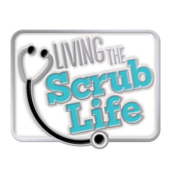 Living The Scrub Life Lapel Pin With Presentation Card from Positive Promotions