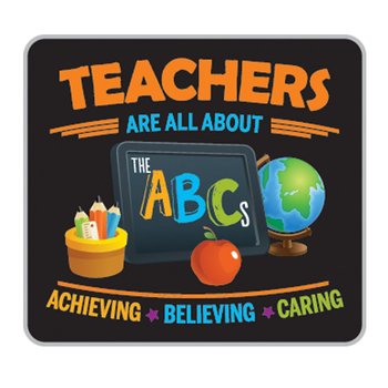 Teachers Are All About The ABCs: Achieving, Believing, Caring Lapel Pin With Presentation Card from Positive Promotions
