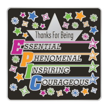 Thanks For Being EPIC Lapel Pin With Presentation Card from Positive Promotions