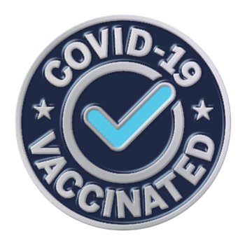 Covid-19 Vaccinated Lapel Pin With Presentation Card from Positive Promotions