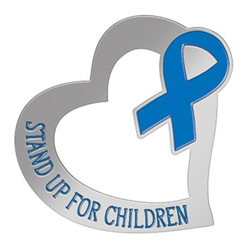 Stand Up For Children Lapel Pin with Presentation Card from Positive Promotions