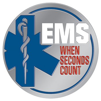 EMS: When Seconds Count Lapel Pin with Presentation Card from Positive Promotions