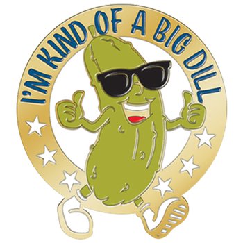 I'm Kind of a Big Dill Lapel Pin with Presentation Card from Positive Promotions