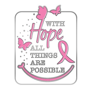 With Hope, All Things Are Possible Lapel Pin With Presentation Card from Positive Promotions