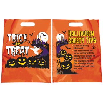 Trick-or-Treat Pumpkins Reflective Treat Bag from Positive Promotions