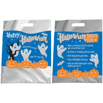 Happy Halloween: Being Safe Is a Treat! Reflective Trick-or-Treat Bag from Positive Promotions