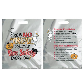 Fire Is No Treat... Practice Fire Safety Every Day! Trick-Or-Treat Bag (Non-Personalized) from Positive Promotions