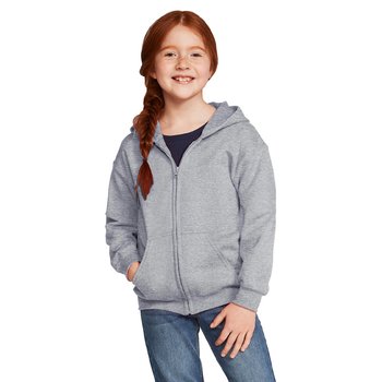 Gildan® Youth Heavy Blend Full-Zip Hooded Sweatshirt from Positive Promotions