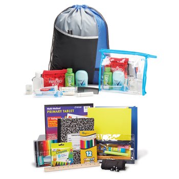 K-2 Deluxe Combo Kit in Drawstring Backpack from Positive Promotions