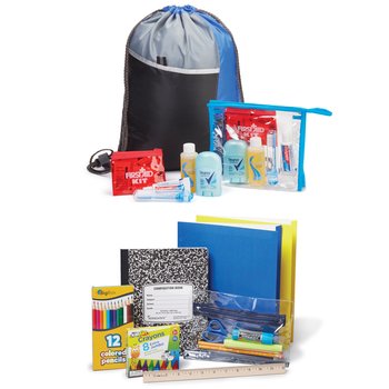 K-2 Budget Combo Kit in Drawstring Backpack from Positive Promotions