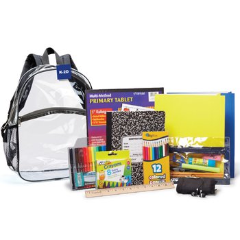 Grades K-2 Deluxe School Kit in Clear 15