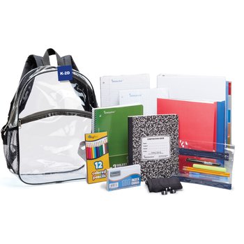 Grades 6-8 Deluxe School Kit in Clear 15