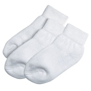 Youth White Ankle Socks - Pack of 3 Pairs from Positive Promotions