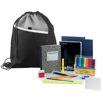 Budget Middle/High School Kit with Drawstring Backpack from Positive Promotions
