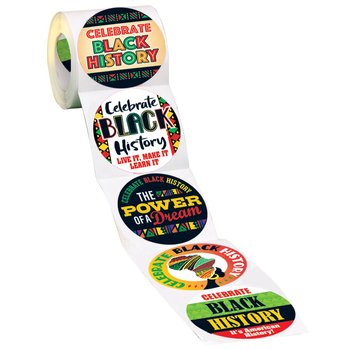 Celebrate Black History 5-On-A-Roll Stickers - Roll of 200 from Positive Promotions