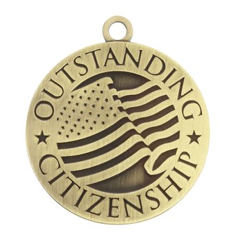 Outstanding Citizenship Gold Academic Medallion from Positive Promotions