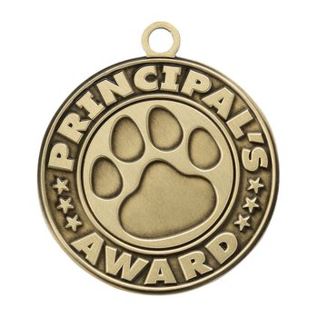 Principal's Award (Paw) Gold Academic Medallion from Positive Promotions