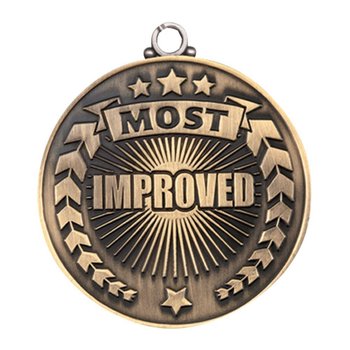Most Improved Gold Academic Medallion from Positive Promotions