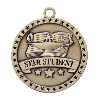 Star Student Gold Academic Medallion from Positive Promotions